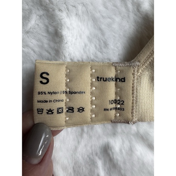 New Truekind Daily Comfort Wirefree‎ Shaper Bra Nude Shapewear Extender Small - Picture 7 of 14